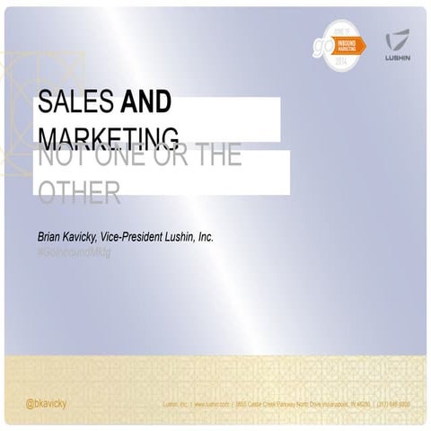 Brian Kavicky Sales and Marketing