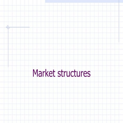 Business Economics 09 Market Structures & Pricing Strategy