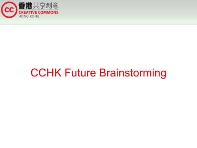 CCHK Future Brainstorming