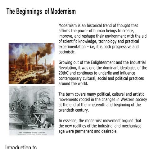 Birth of Modernism | PPT
