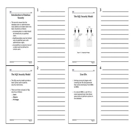 Database Security Handout