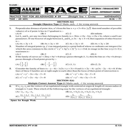 09 p.t (straight line + circle) solution