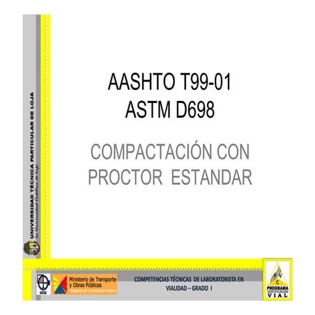 COMPACTACIÓN CON PROCTOR  ESTANDAR 