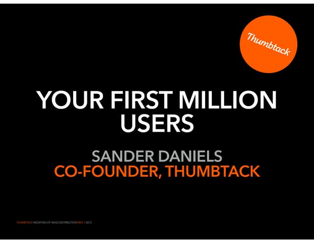 [WMD 2015] Thumbtack >> Sander Dani...