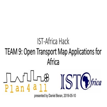 TEAM 9: Open Transport Map (OTM) Applications for Africa