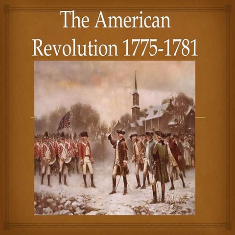 the american revolution 1775 1781 powerpoint for all lessons!