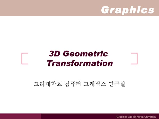 transformation 3d