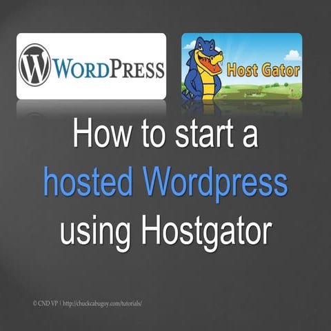 How to Tutorial: Hosted Wordpress