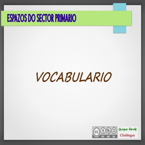 09 vocabulario sector primario