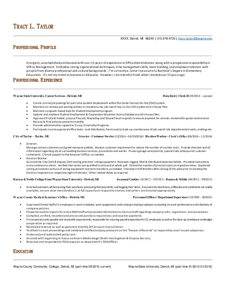 Resume Linkedin