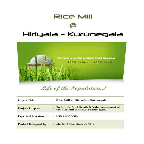 Rice Mill Project'' | PDF