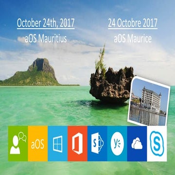 2017 10-24 aOS présentation - aOS Mauritius