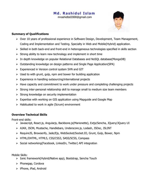CV