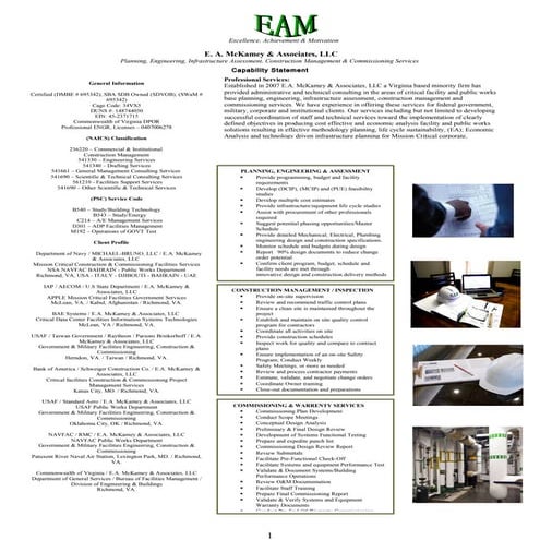 Statement of Qualifications (SOQ) | PDF