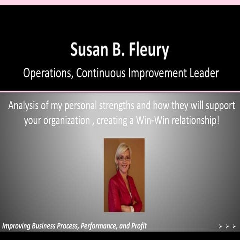 Susan Fleury Top 5 Strengths Aug 2015