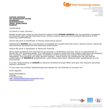 Course Completion Letter SIMON | DOC