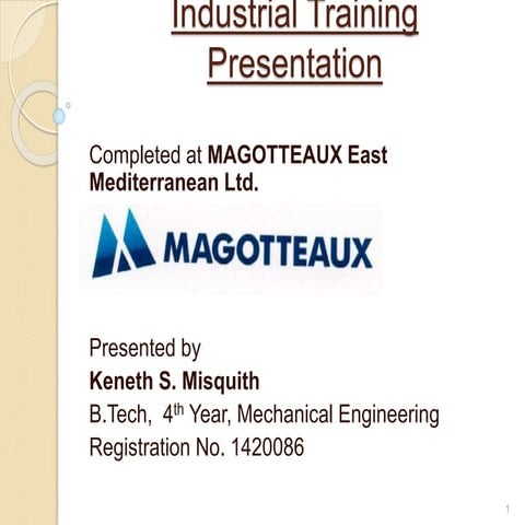Industrial Training Presentation