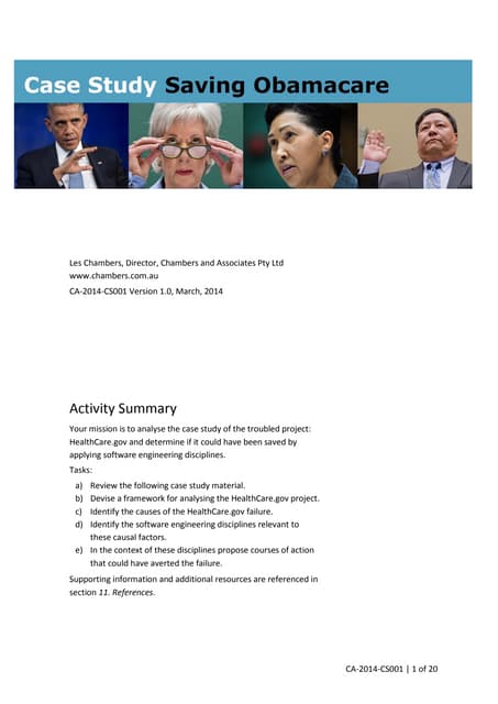 Saving Obamacare Case Study