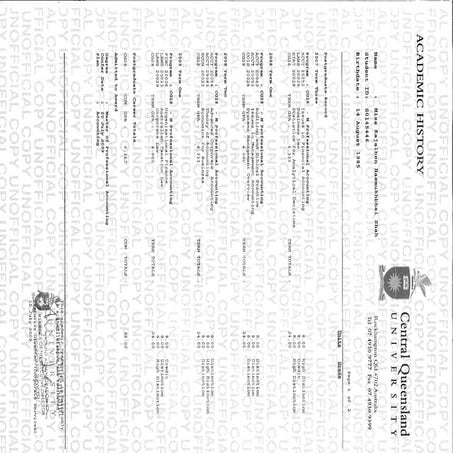 MPA CQU Transcript | PDF