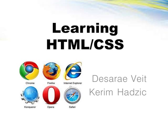 Learning HTML