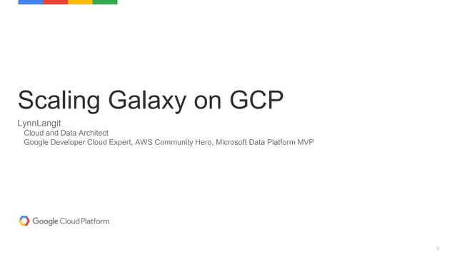 Scaling Galaxy on Google Cloud Platform