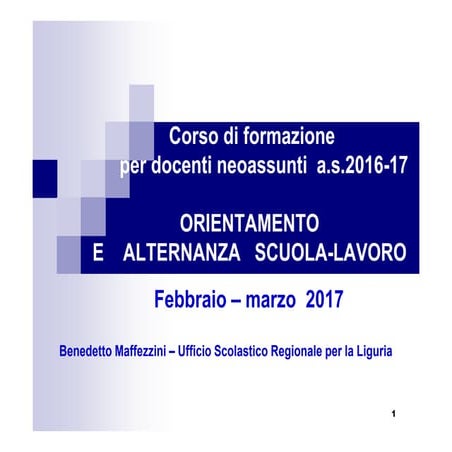 Lab orientamento e alternanza scuola lavoro  