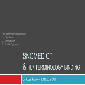 0 An Introduction To Snomed Ct1
