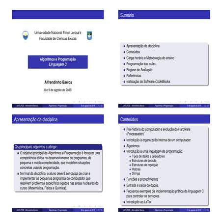 Comprehensive Course on Algorithms and Programming with C Language | PDF