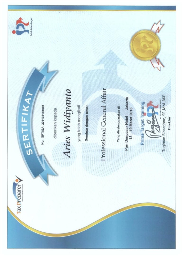 Sertifikat GA Profesional