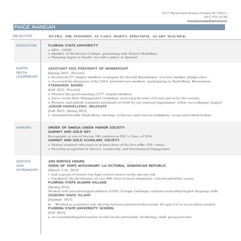 Professional Resume 2016 CCSD | PDF
