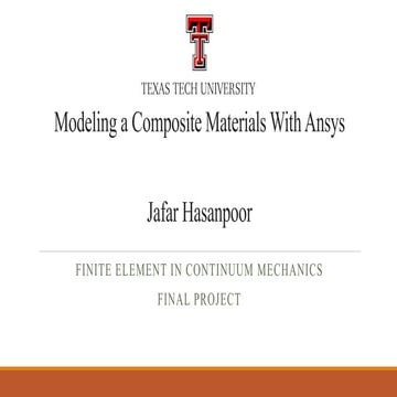 Composite Material With Ansys