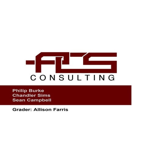 295 Project 3 PCS Consulting