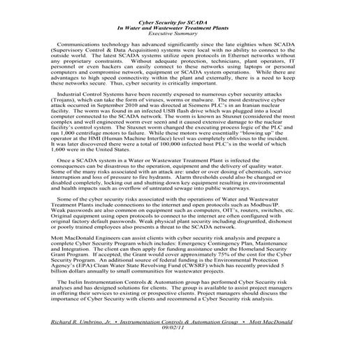 Cyber Security for SCADA | PDF
