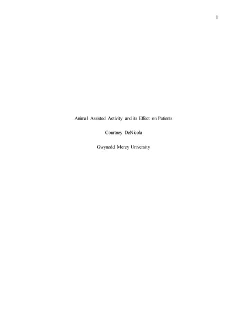 Animal Assisted Therapy Program Poster for MLA 2015 (4) April 24 | PPT ...