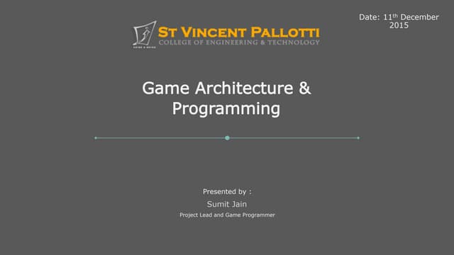 Game Architecture and Programming