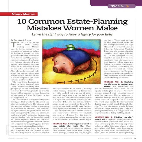 Common Estate Planning Mistakes and How to Avoid Them | PDF