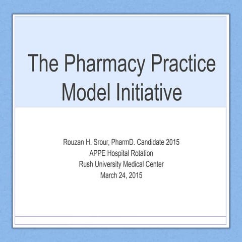 PPMI Hospital Presentation | PPTX