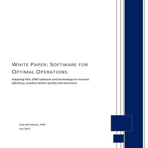 Software for Optimal Operations
