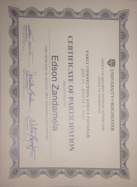 ECA Certificate ECA Certificate