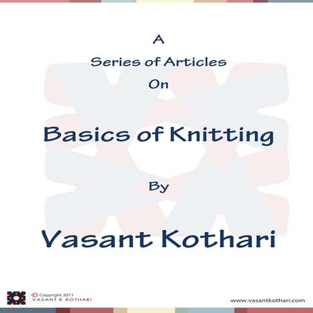 Basics of Kniting by Vasant Kothari