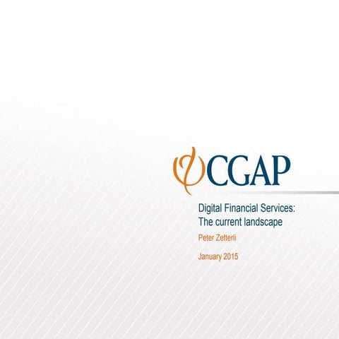 The Digital Financial Services landscape