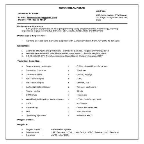 ASHWINI RANE RESUME | DOC