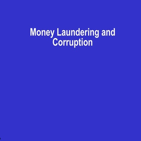 Money Laundering Presentation