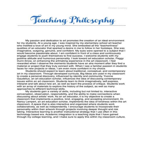 teaching philosophy 2