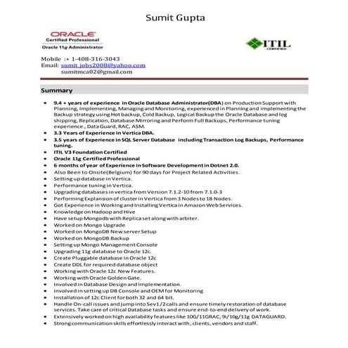 Sumit_Gupta_9.4yrs(DBA) | DOCX