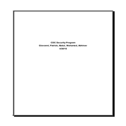 Centers for Disease Control and Prevention