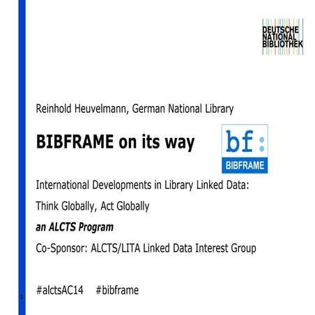 BIBFRAME on its way