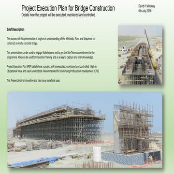 Project Execution Plan for Bridge Construction