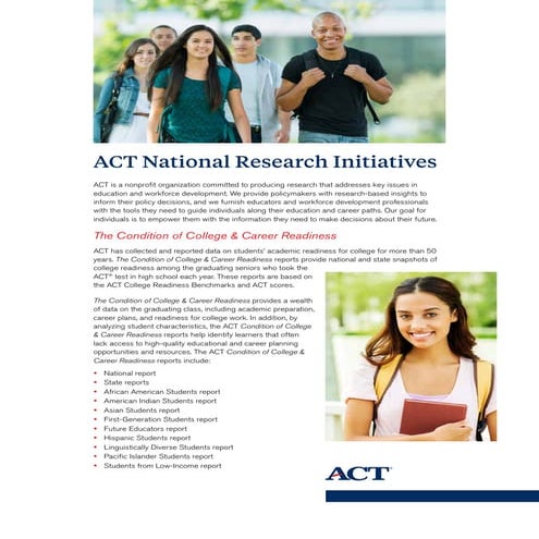 National Research Initiatives 2-page Info Sheet
