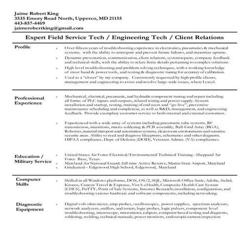 Jaime Robert King 2016